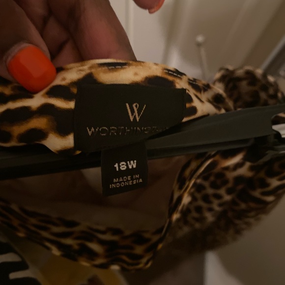 NEW Worthington Animal Print Skirt - Picture 6 of 7
